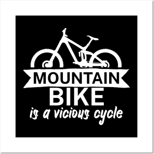 Mountain bike is a vicious cycle Posters and Art